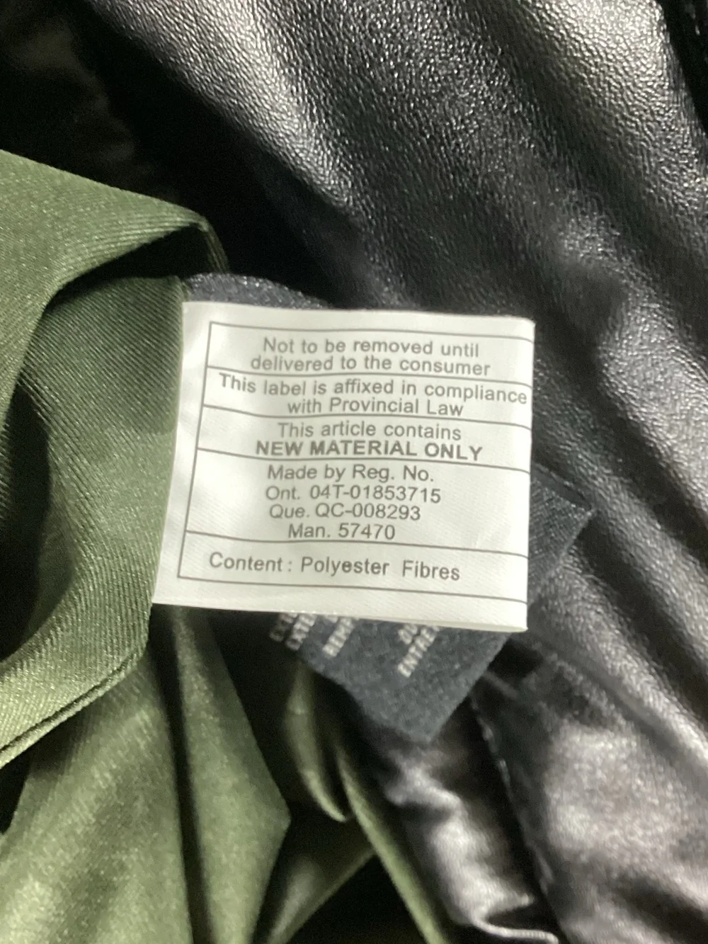 Cole Haan Black Quilted Faux Leather Hooded Puffer Jacket
